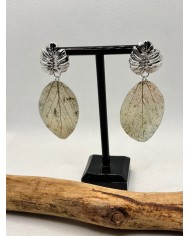 EDICIÓN LIMITADA pendientes artesanos de hoja natural