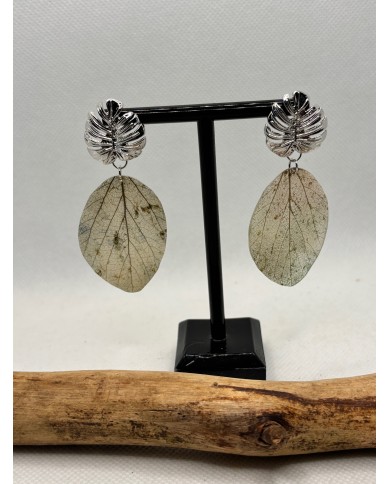 EDICIÓN LIMITADA pendientes artesanos de hoja natural