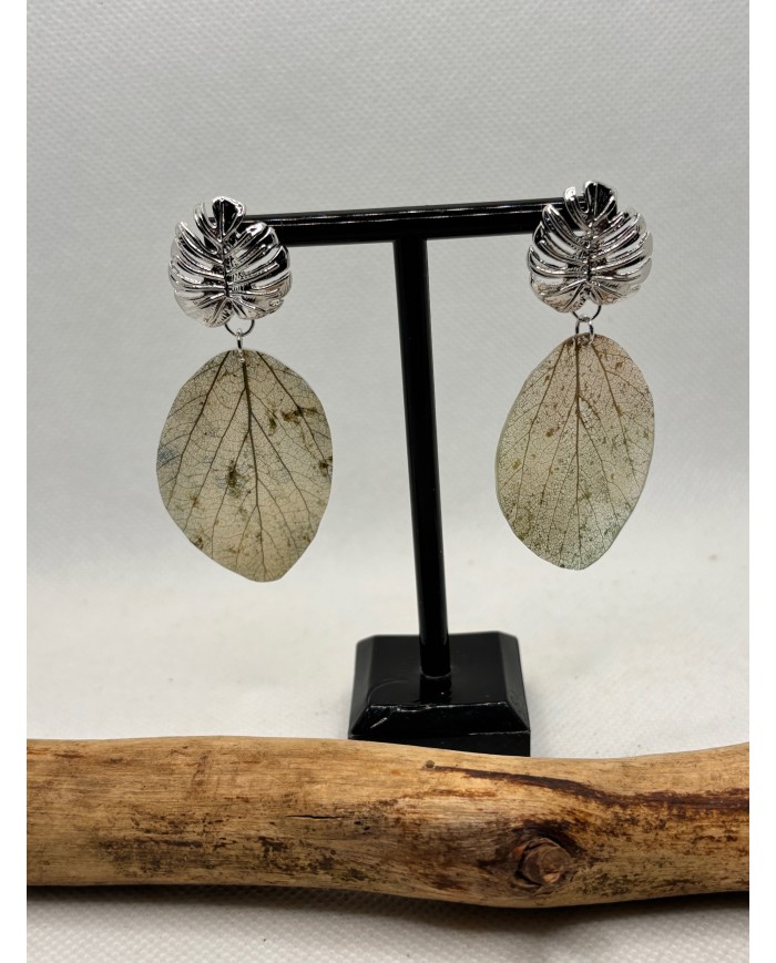 EDICIÓN LIMITADA pendientes artesanos de hoja natural