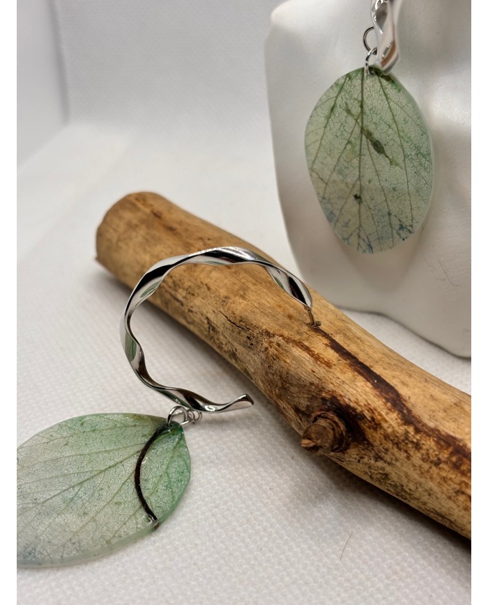 EDICIÓN LIMITADA pendientes de hoja natural