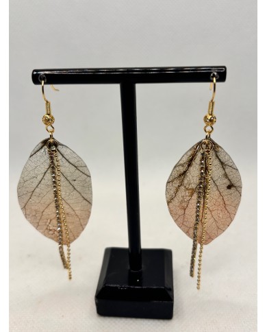 EDICIÓN LIMITADA pendientes artesanos de hoja natural