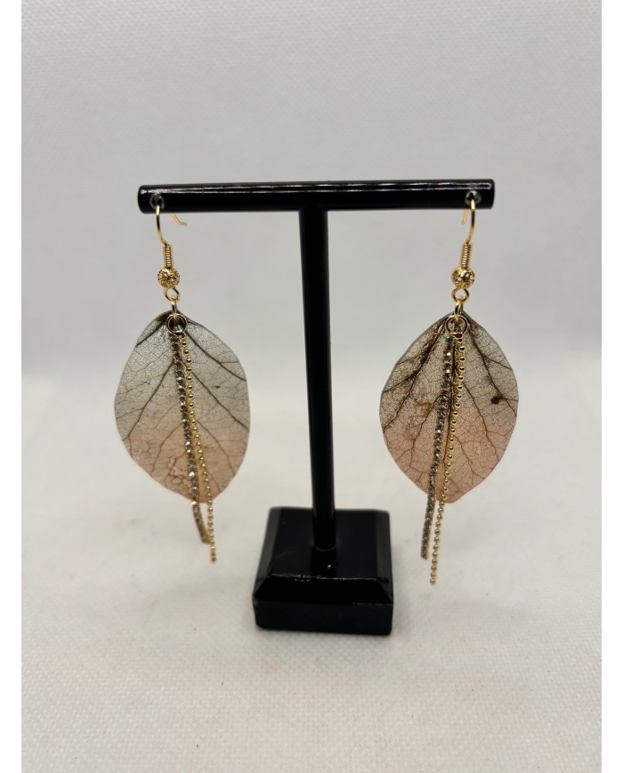 EDICIÓN LIMITADA pendientes artesanos de hoja natural