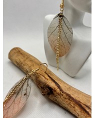 EDICIÓN LIMITADA pendientes artesanos de hoja natural