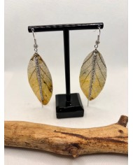EDICIÓN LIMITADA pendientes de hoja natural artesanos