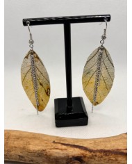 EDICIÓN LIMITADA pendientes artesanos de hoja natural