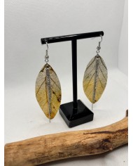 EDICIÓN LIMITADA pendientes de hoja natural artesanos