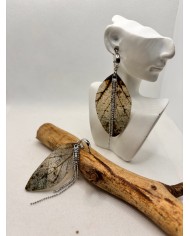 EDICIÓN LIMITADA pendientes artesanos de hoja natural