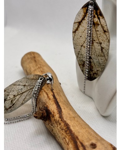EDICIÓN LIMITADA pendientes artesanos de hoja natural