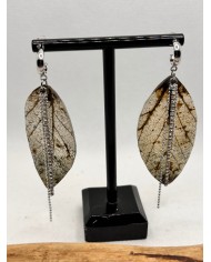 EDICIÓN LIMITADA pendientes artesanos de hoja natural