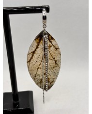EDICIÓN LIMITADA pendientes artesanos de hoja natural