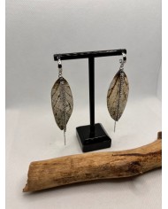EDICIÓN LIMITADA pendientes artesanos de hoja natural