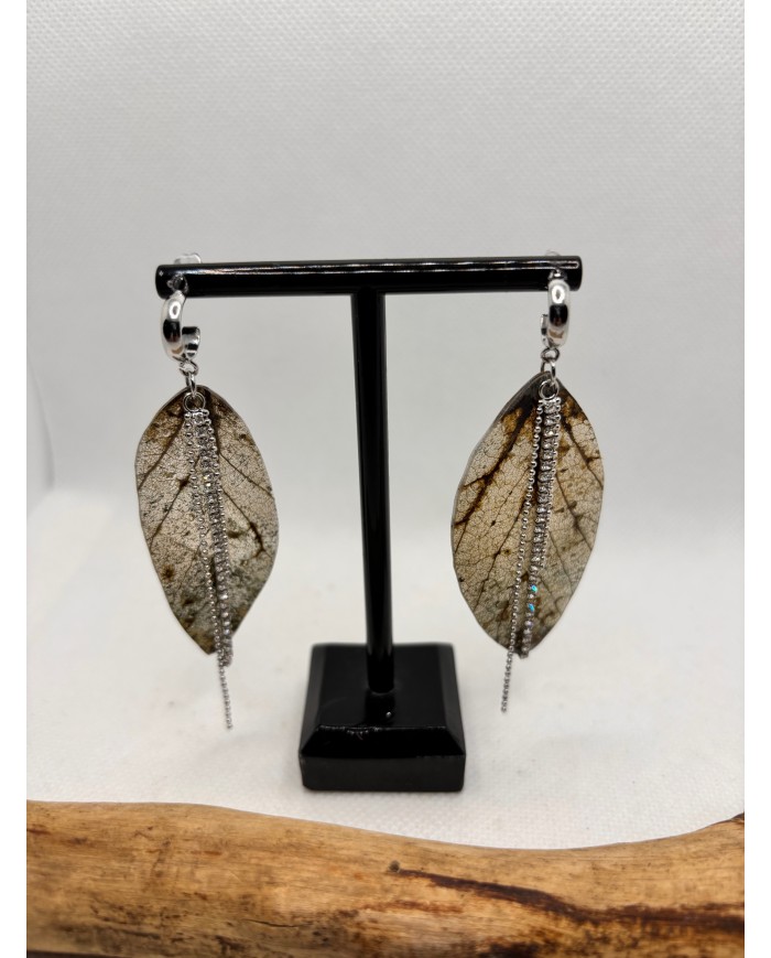 EDICIÓN LIMITADA pendientes artesanos de hoja natural