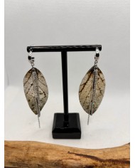 EDICIÓN LIMITADA pendientes artesanos de hoja natural
