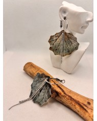 EDICIÓN LIMITADA pendientes artesanos de hoja natural