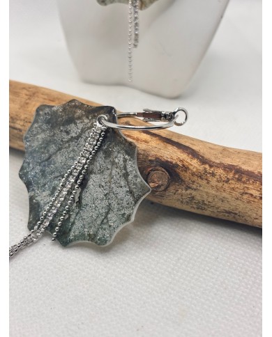 EDICIÓN LIMITADA pendientes de hoja natural esqueletizada