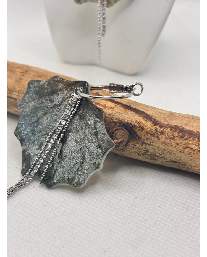 EDICIÓN LIMITADA pendientes de hoja natural esqueletizada