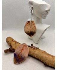 EDICIÓN LIMITADA  pendientes artesanos de hoja natural