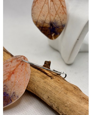 EDICIÓN LIMITADA  pendientes artesanos de hoja natural