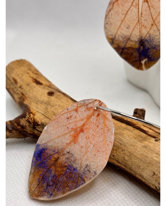 EDICIÓN LIMITADA  pendientes artesanos de hoja natural