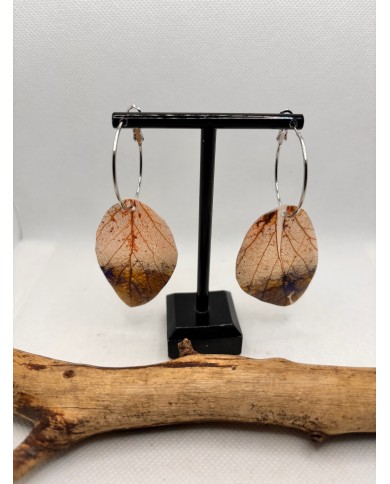 EDICIÓN LIMITADA  pendientes artesanos de hoja natural