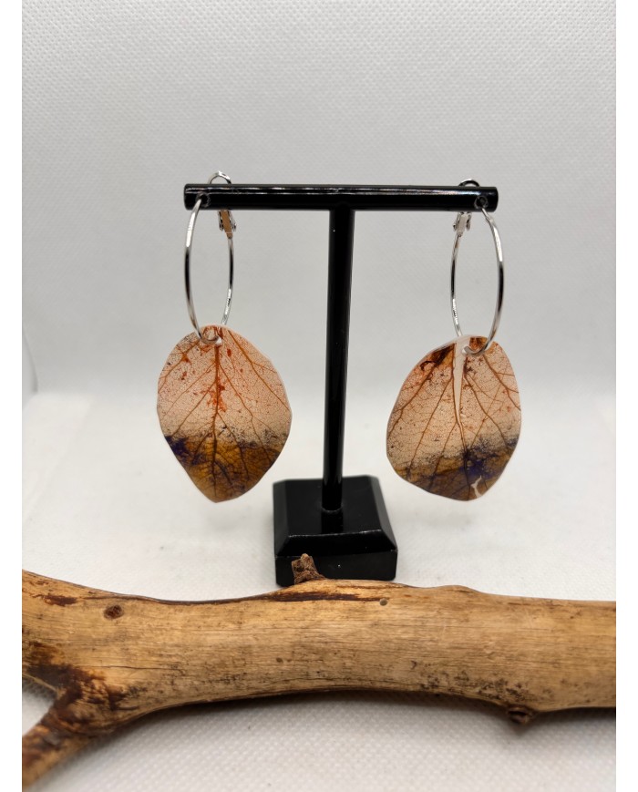 EDICIÓN LIMITADA  pendientes artesanos de hoja natural
