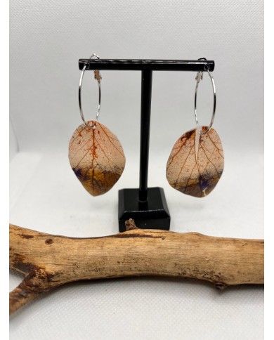 EDICIÓN LIMITADA  pendientes artesanos de hoja natural
