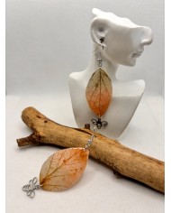 EDICIÓN LIMITADA pendientes artesanos de hoja natural