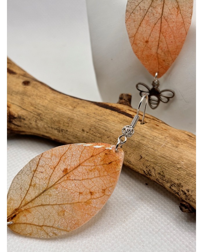 EDICIÓN LIMITADA pendientes artesanos de hoja natural