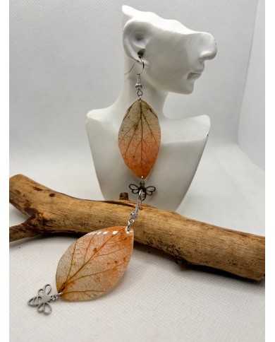 EDICIÓN LIMITADA pendientes artesanos de hoja natural
