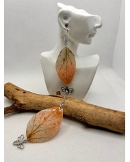 EDICIÓN LIMITADA pendientes artesanos de hoja natural