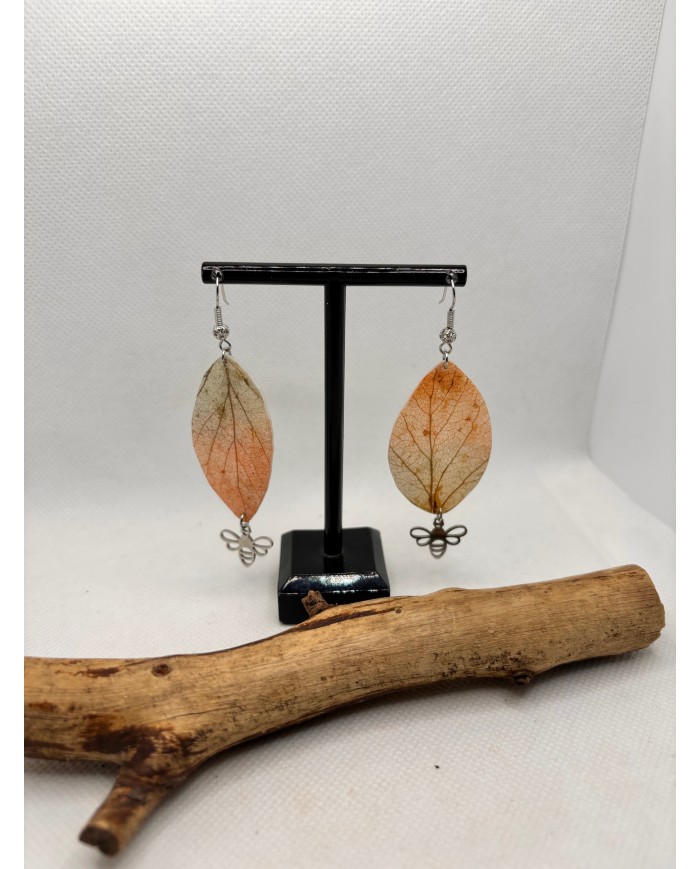 EDICIÓN LIMITADA pendientes artesanos de hoja natural