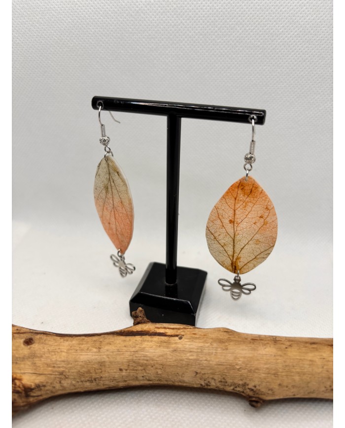 EDICIÓN LIMITADA pendientes artesanos de hoja natural