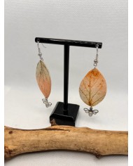 EDICIÓN LIMITADA pendientes artesanos de hoja natural