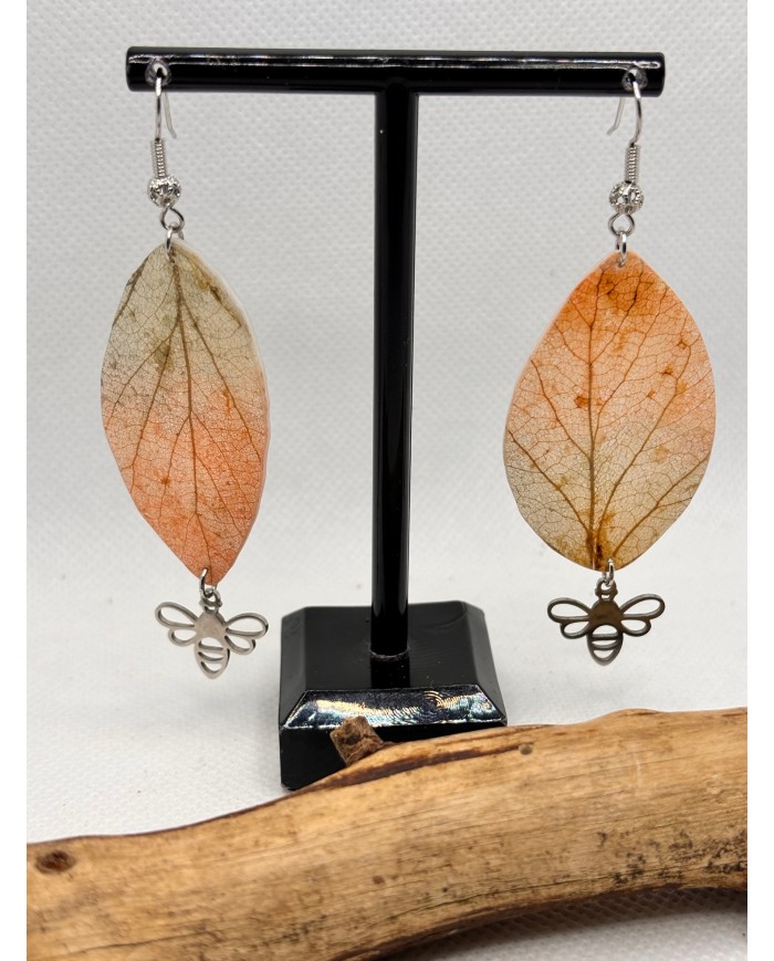 EDICIÓN LIMITADA pendientes artesanos de hoja natural