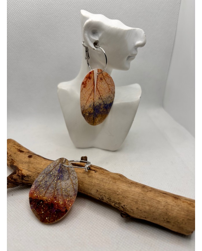 EDICIÓN LIMITADA pendientes de hoja natural