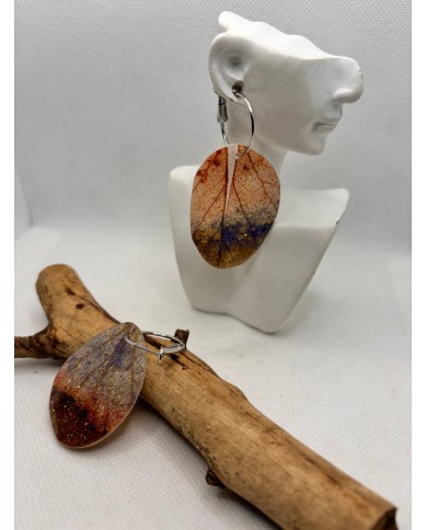 EDICIÓN LIMITADA pendientes de hoja natural