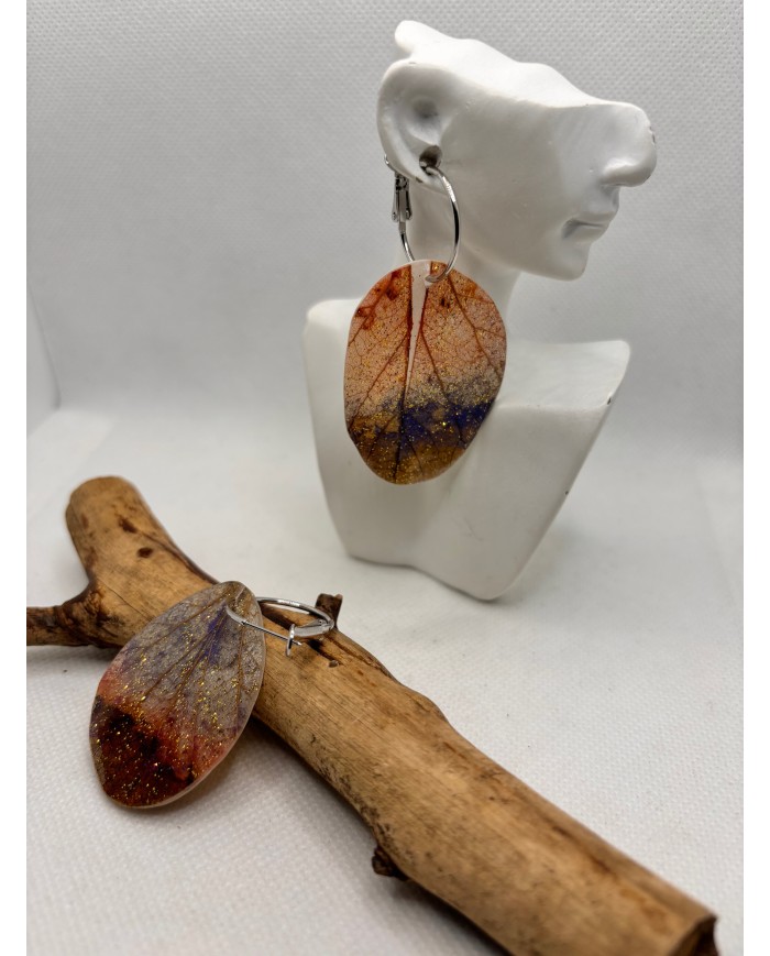 EDICIÓN LIMITADA pendientes de hoja natural