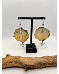 EDICIÓN LIMITADA pendientes artesanos de hoja natural