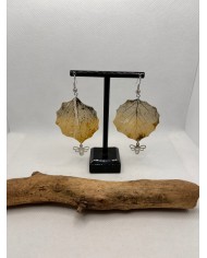 EDICIÓN LIMITADA pendientes artesanos de hoja natural