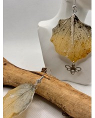 EDICIÓN LIMITADA pendientes artesanos de hoja natural