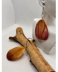 EDICIÓN PÉTALO ROSA pendientes de pétalo rosa natural