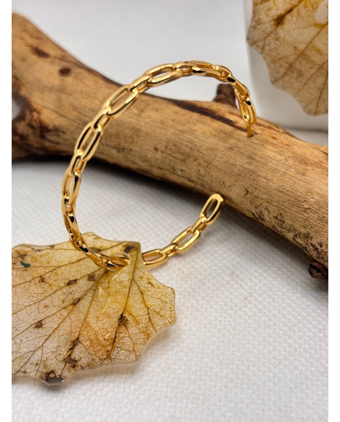 EDICIÓN LIMITADA pendientes artesanos de hoja natural