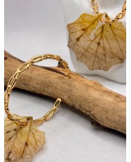 EDICIÓN LIMITADA pendientes artesanos de hoja natural