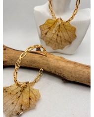 EDICIÓN LIMITADA pendientes artesanos de hoja natural