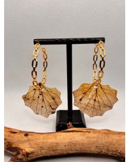 EDICIÓN LIMITADA pendientes artesanos de hoja natural