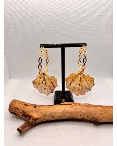 EDICIÓN LIMITADA pendientes artesanos de hoja natural