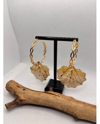 EDICIÓN LIMITADA pendientes artesanos de hoja natural