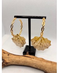 EDICIÓN LIMITADA pendientes artesanos de hoja natural