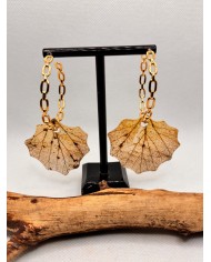 EDICIÓN LIMITADA pendientes artesanos de hoja natural