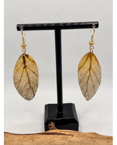 EDICIÓN LIMITADA pendientes artesanos de hoja natural